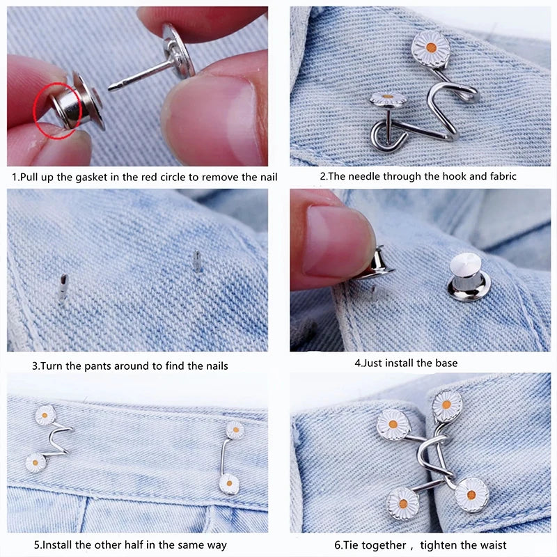 Tighten Waist Buckle Pins Clip
