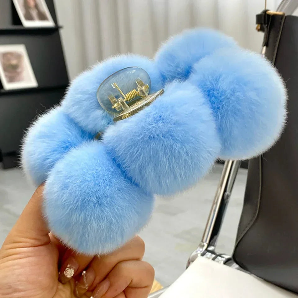Furry Hair Clips