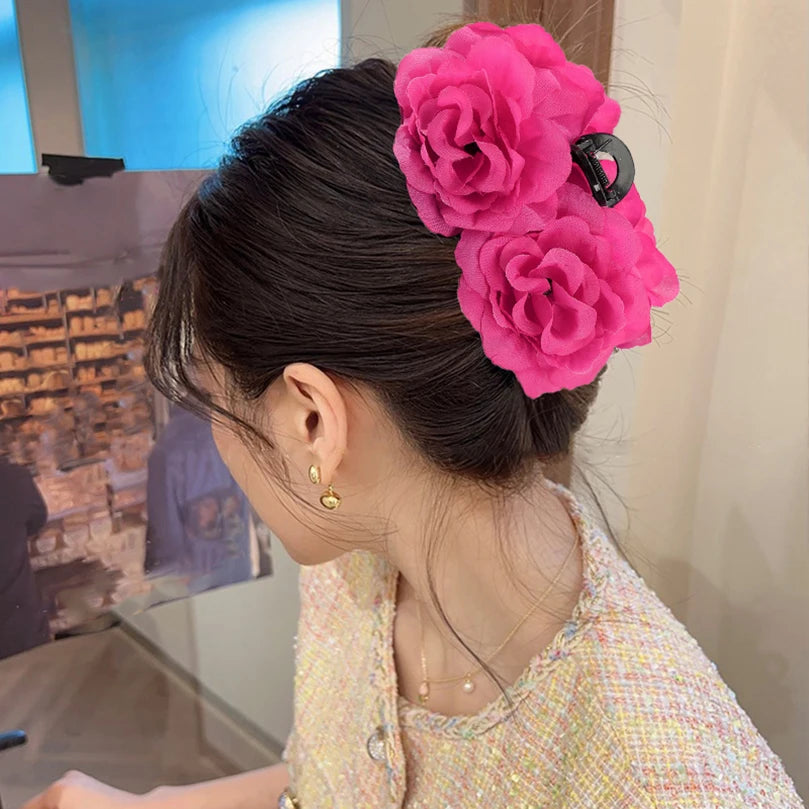 Double Flower Hair Clip