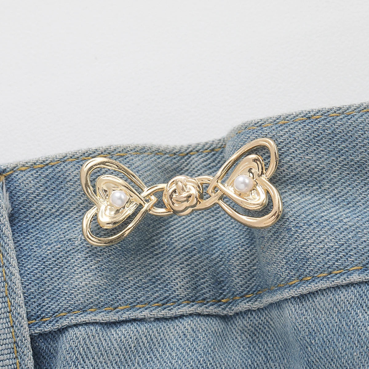 Waist Buckle - Bowknot Button Adjuster for Pants and Skirts