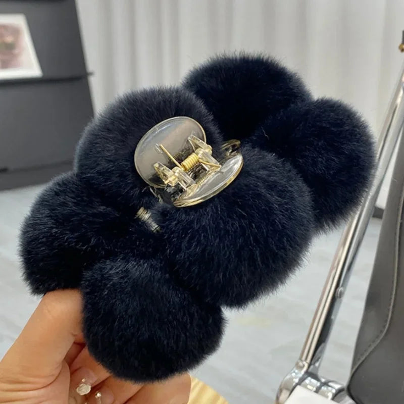 Furry Hair Clips