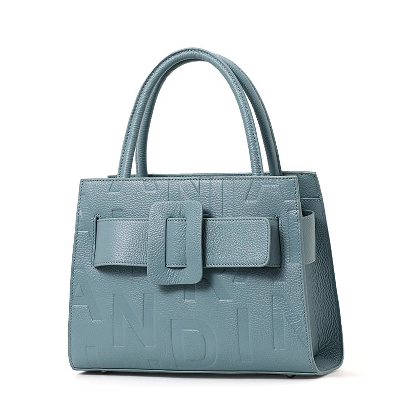 Genuine Cowhide Letter Bag