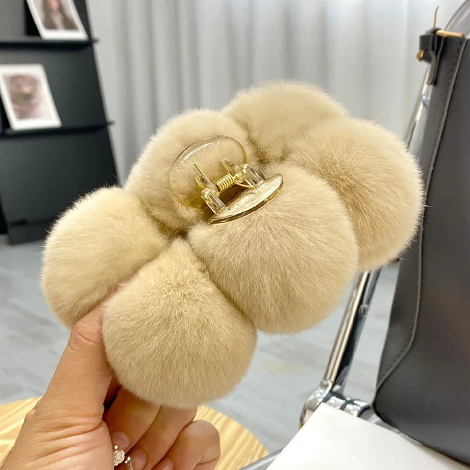 Furry Hair Clips