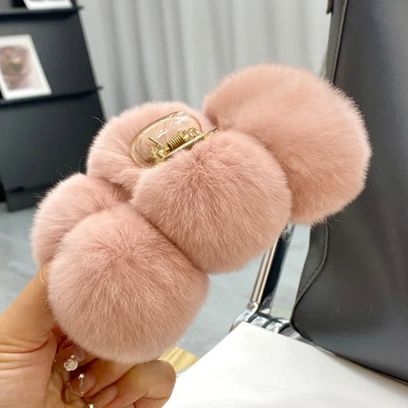Furry Hair Clips