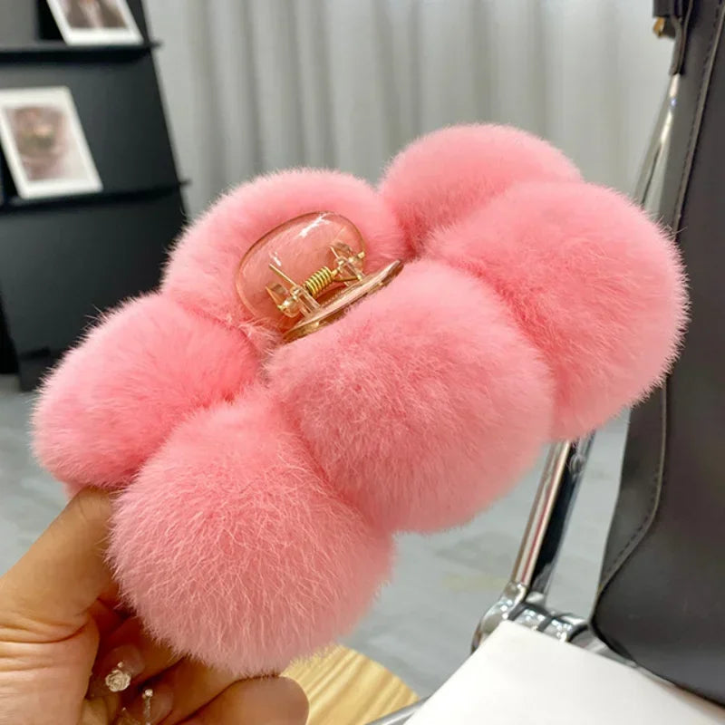 Furry Hair Clips