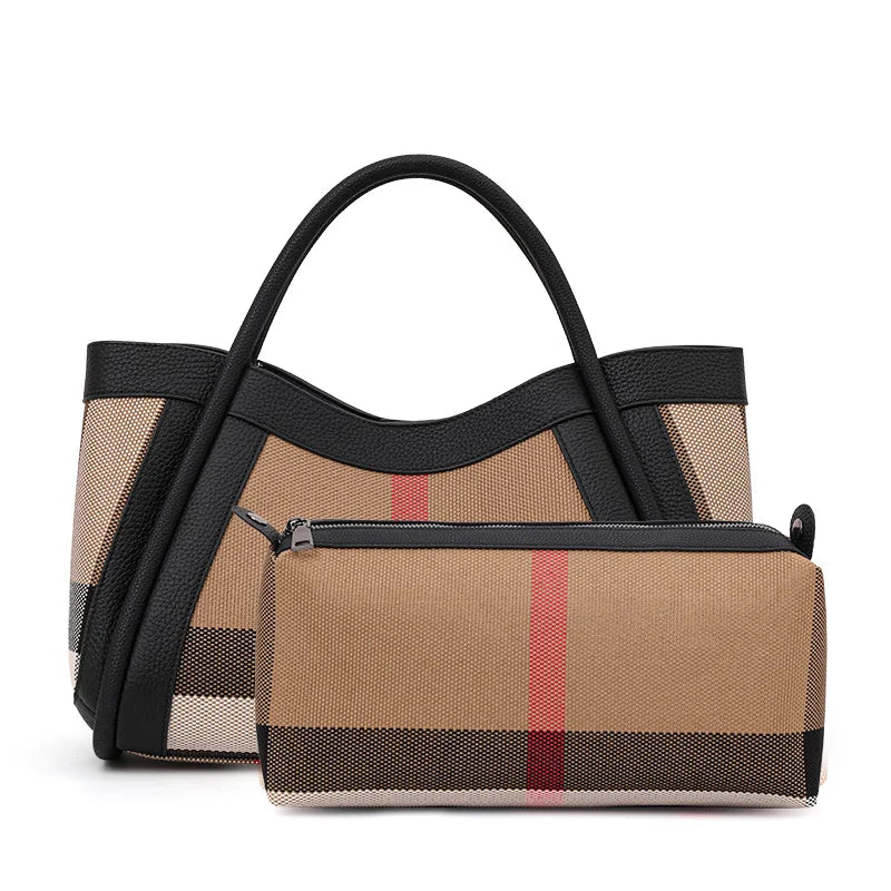 Genuine, Cowhide, Leather Large-Capacity Mother-In-Law Bag