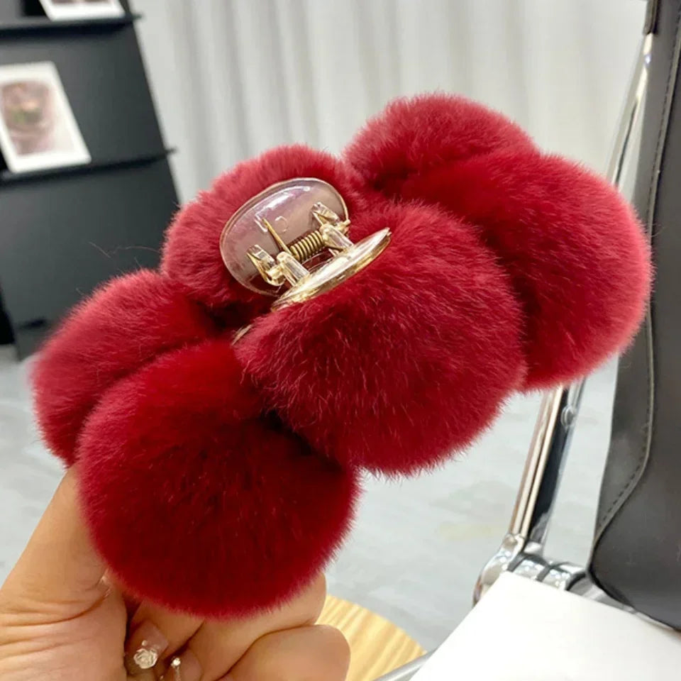Furry Hair Clips