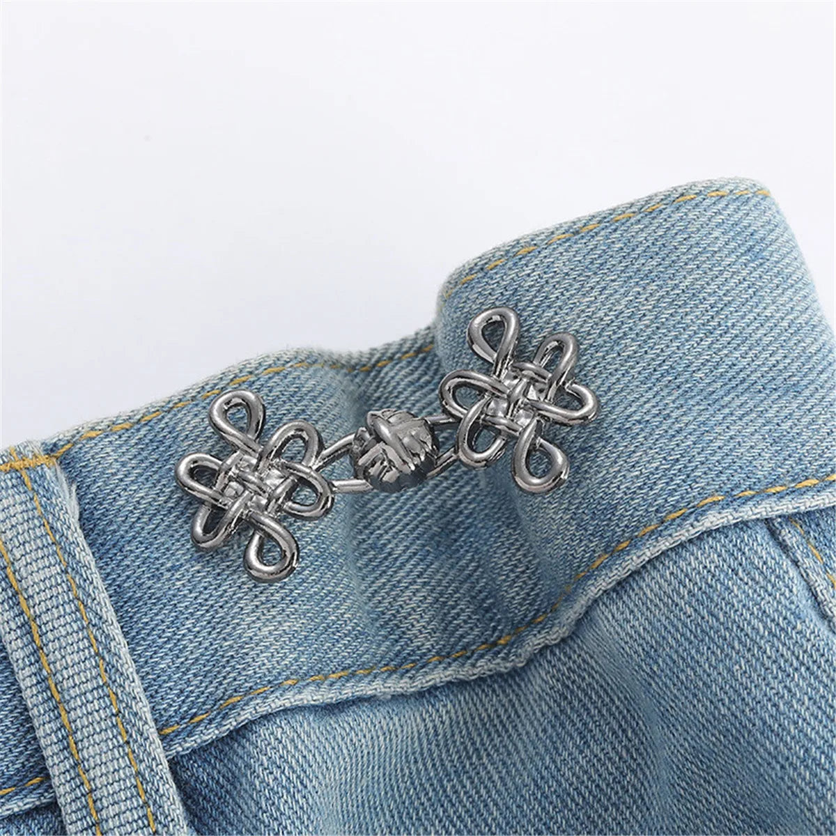 Waist Buckle - Bowknot Button Adjuster for Pants and Skirts