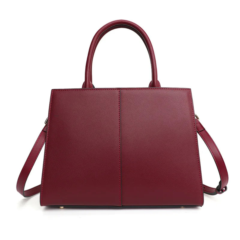 Cowhide Square Bag. Simple and Elegant Bag