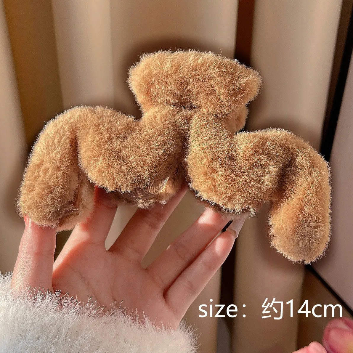 Faux Fur Hair Clip Barrette