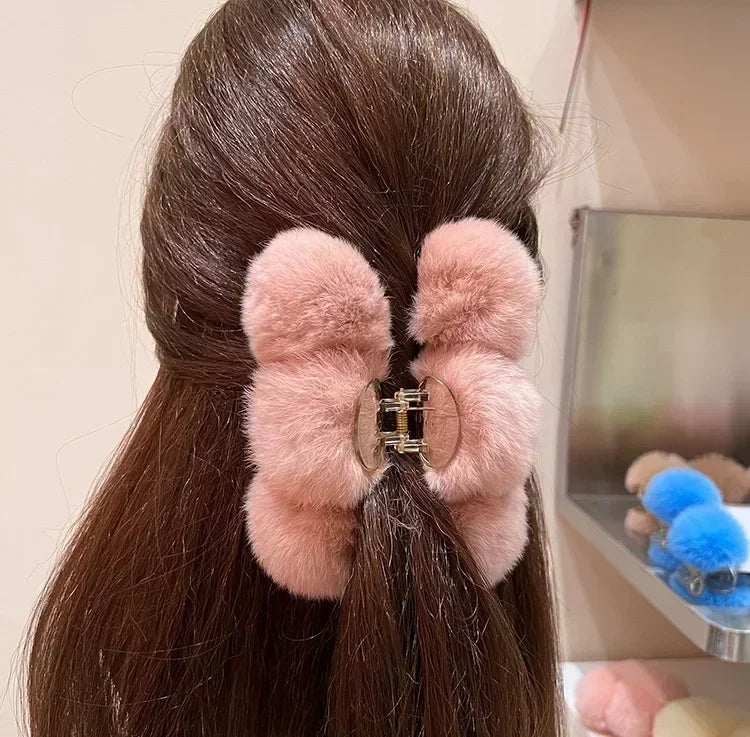 Furry Hair Clips