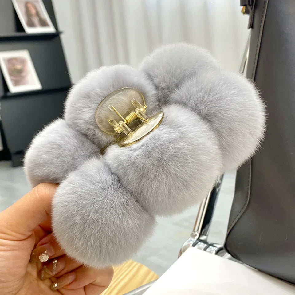 Furry Hair Clips