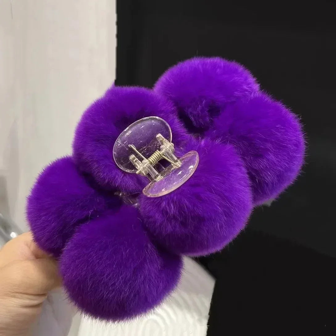 Furry Hair Clips