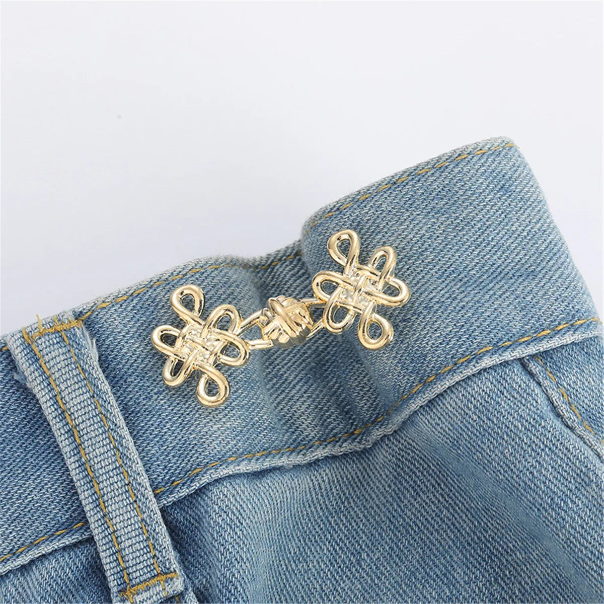 Waist Buckle - Bowknot Button Adjuster for Pants and Skirts