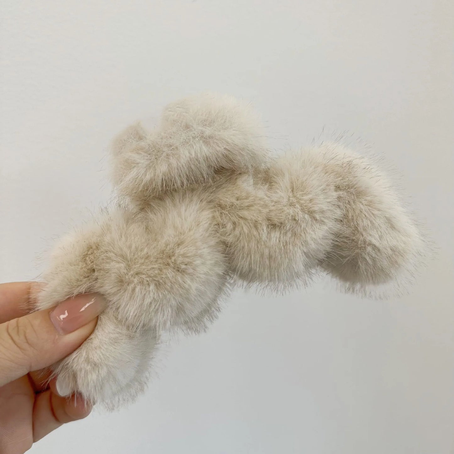 Faux Fur Hair Clip Barrette