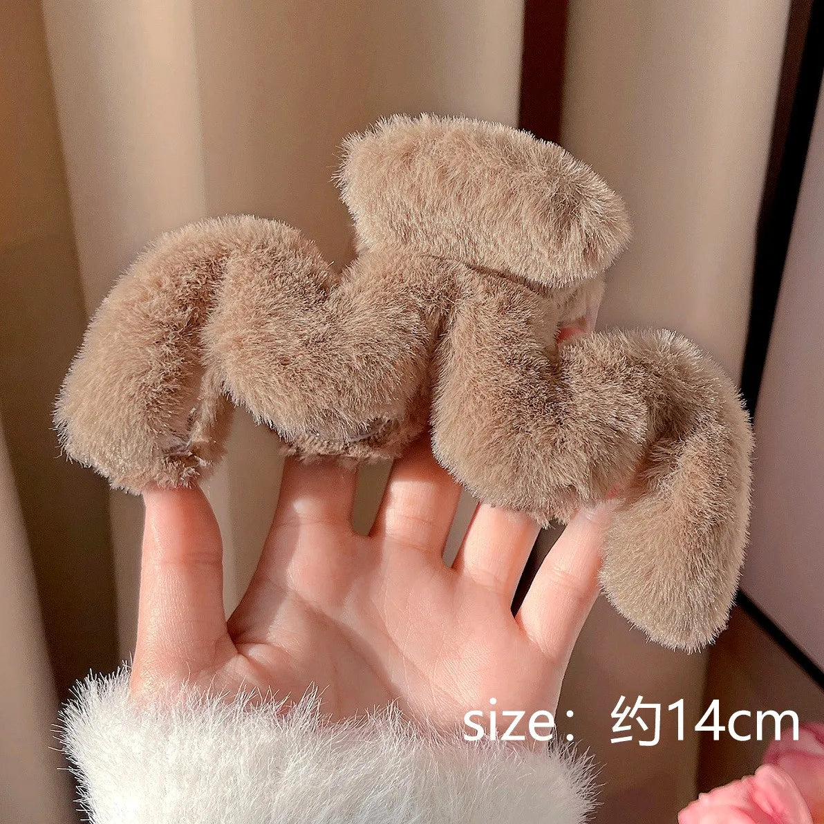 Faux Fur Hair Clip Barrette