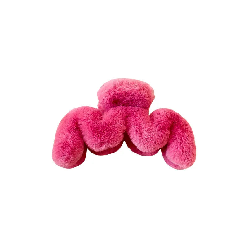 Faux Fur Hair Clip Barrette