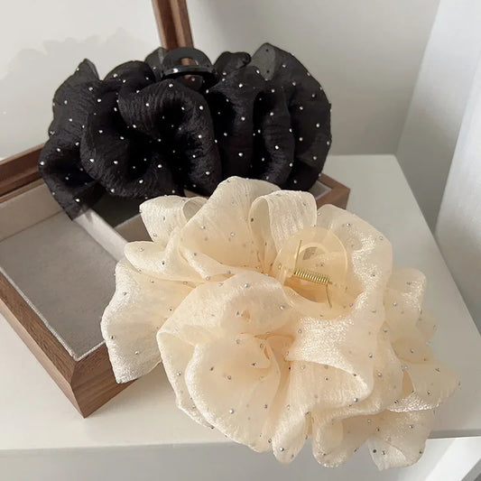 Bubble Mesh Double Sided Bow Hair Clip