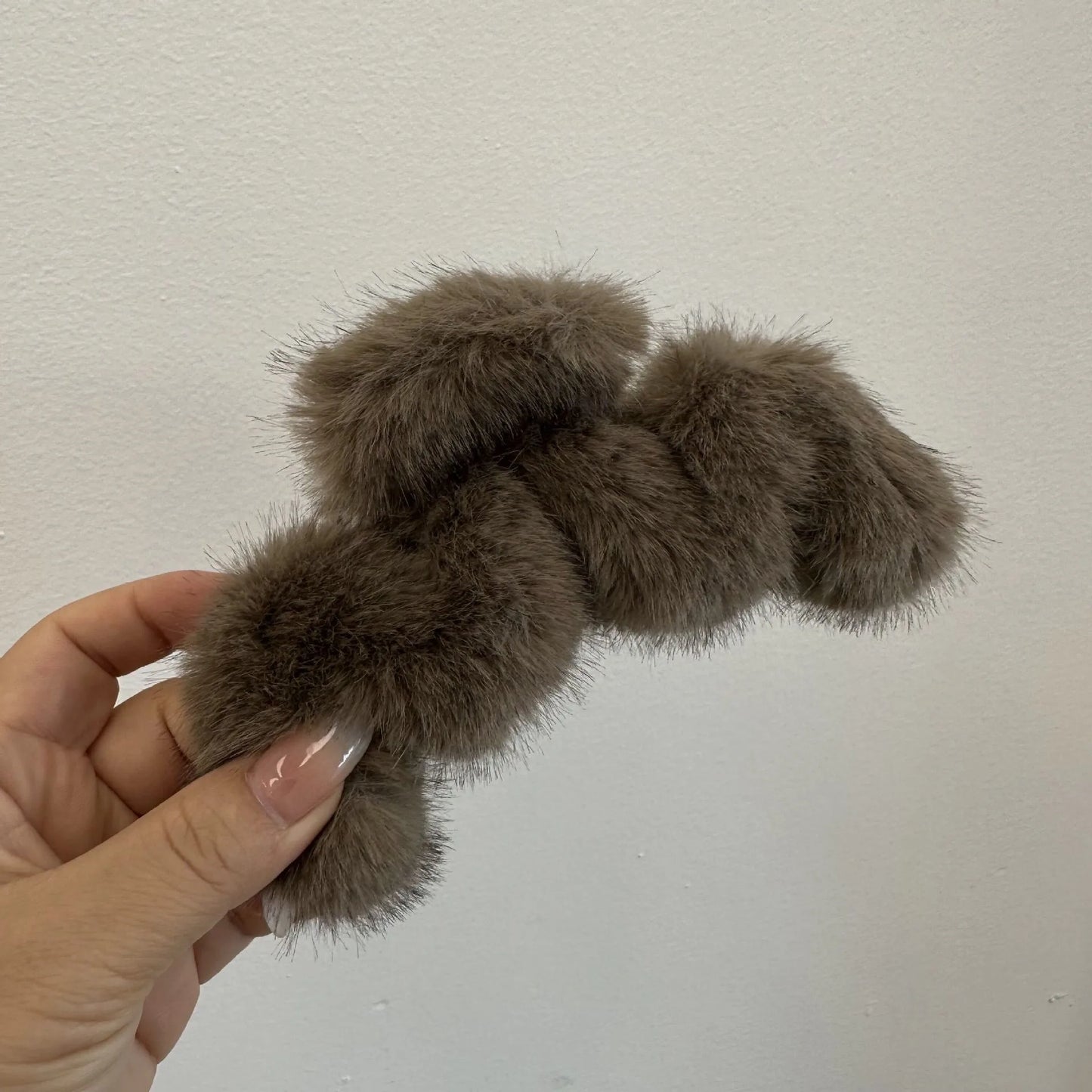 Faux Fur Hair Clip Barrette