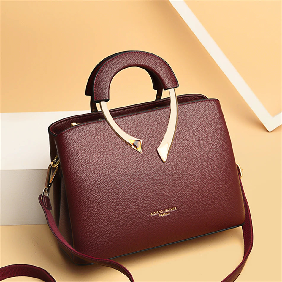 High Quality Leather Casual Tote Bag