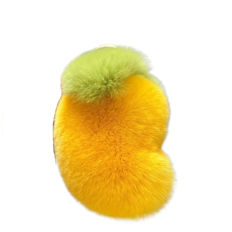 Otter Rabbit Fur Little Mango Keychain