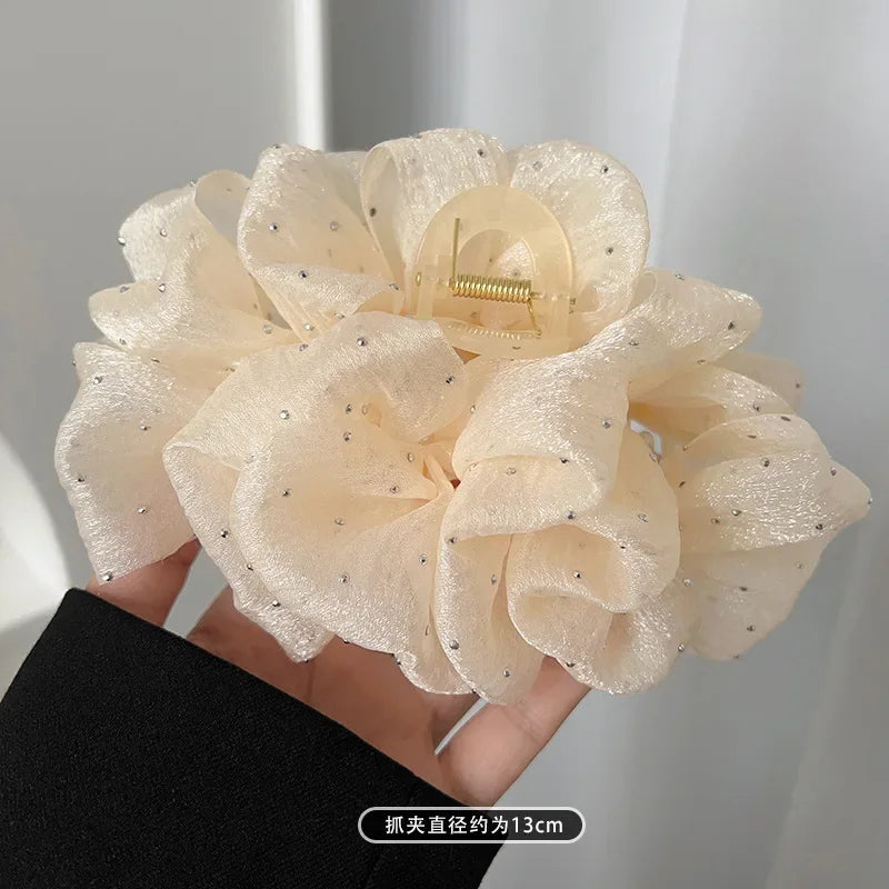 Bubble Mesh Double Sided Bow Hair Clip