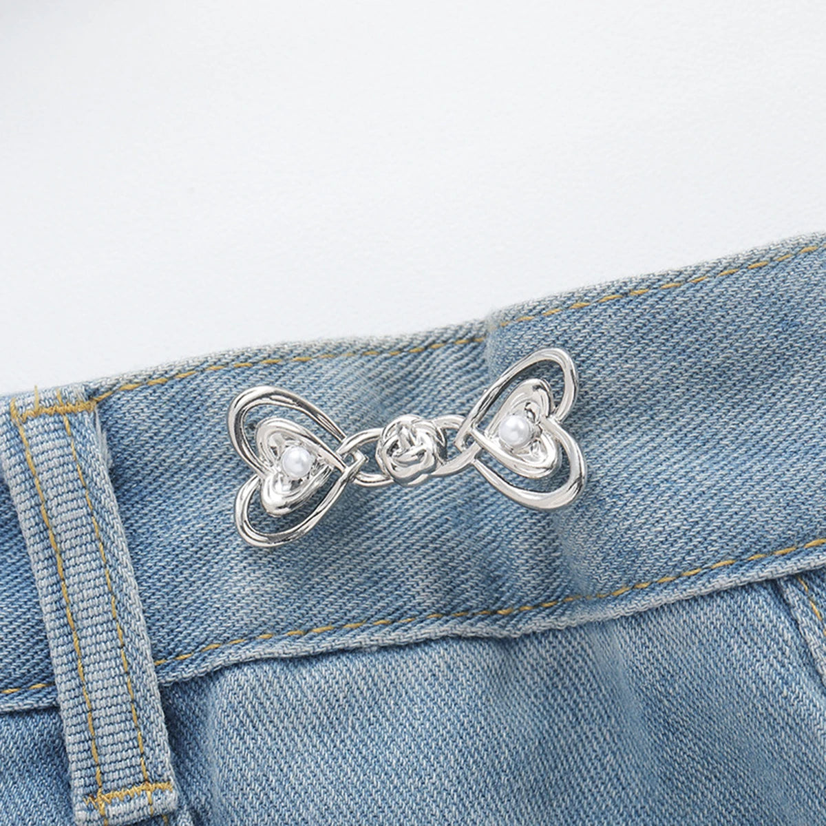 Waist Buckle - Bowknot Button Adjuster for Pants and Skirts