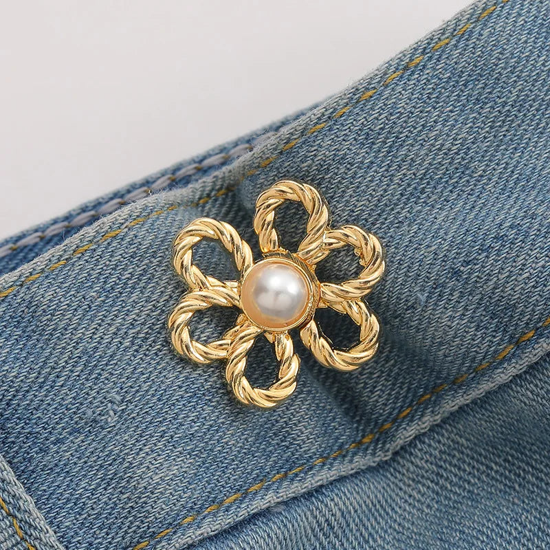 Waist Buckle - Bowknot Button Adjuster for Pants and Skirts